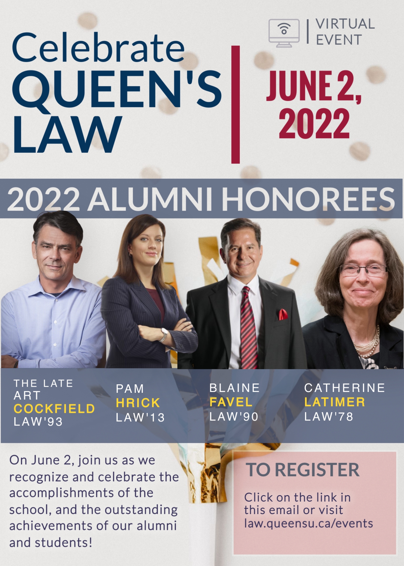 Celebrate Queen's Law Queen's Law